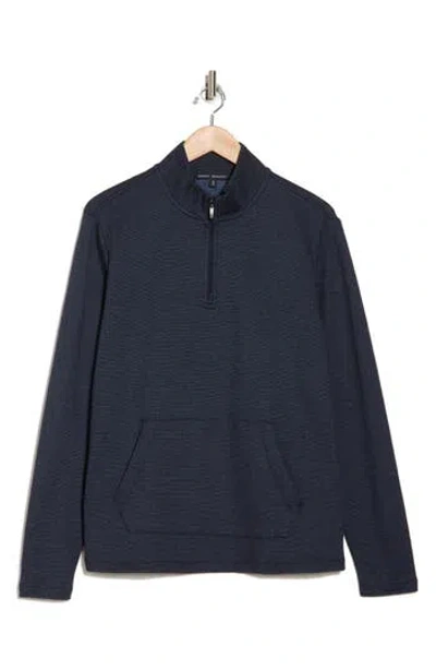 Robert Barakett Hobart Half Zip Pullover In Dark Caspian