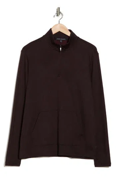 Robert Barakett Hobart Half Zip Pullover In Port