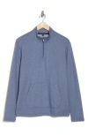 Robert Barakett Hobart Half Zip Pullover In Vintage Blue