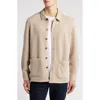 Robert Barakett Hoffburg Jacquard Overshirt In Tan