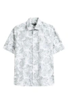 Robert Barakett Hogan Floral Short Sleeve Button-up Shirt