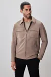 Robert Barakett Jerry Utility Jacket In Brown
