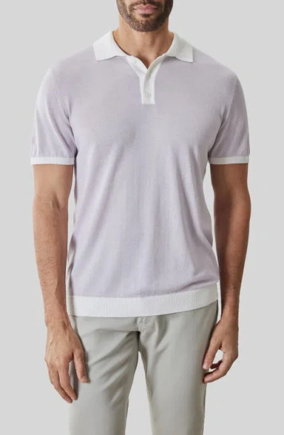 Robert Barakett Jorren Polo Sweater In Purple