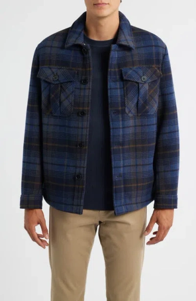 Robert Barakett Kaden Plaid Overshirt In Multi