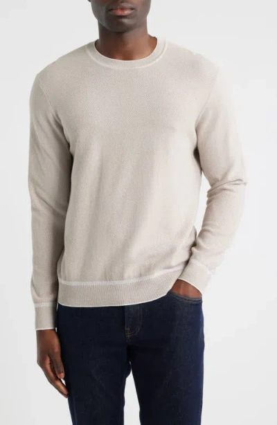 Robert Barakett Kaede Cotton Crewneck Sweater In Neutral