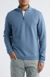 Robert Barakett Karuna Half Zip Pullover In Blue
