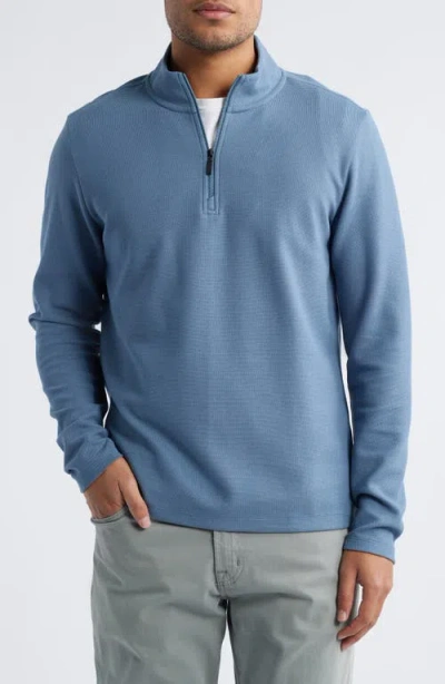 Robert Barakett Karuna Half Zip Pullover In Blue