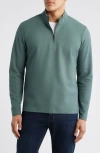 Robert Barakett Karuna Half Zip Pullover In Green