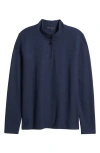 Robert Barakett Karuna Half Zip Pullover In Navy