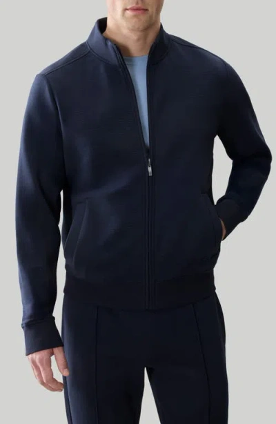 Robert Barakett Kenji Zip Track Jacket In Blue