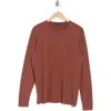 Robert Barakett Kentville Long Sleeve Crew Neck T-shirt In Cinnamon