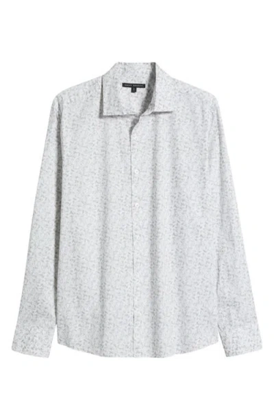 Robert Barakett Kriener Floral Button-up Shirt In Light Grey
