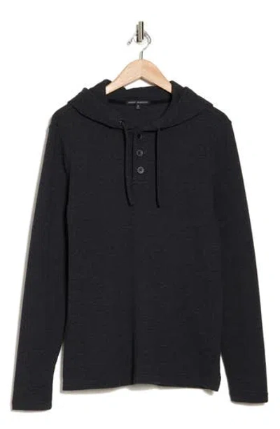 Robert Barakett Kylian Waffle Knit Hoodie In Black