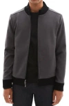Robert Barakett Lachine Faux Suede Jacket In Gray