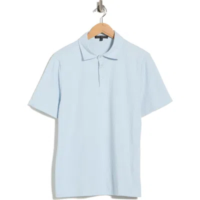 Robert Barakett Leif Cotton Blend Polo In Blue