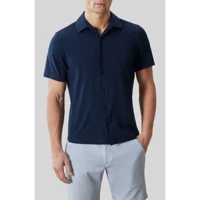 Robert Barakett Levigne Pima Cotton Polo In Blue