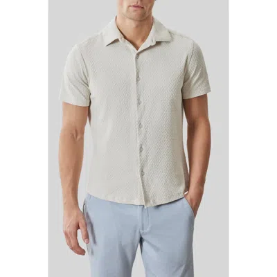 Robert Barakett Levigne Pima Cotton Polo In Neutral