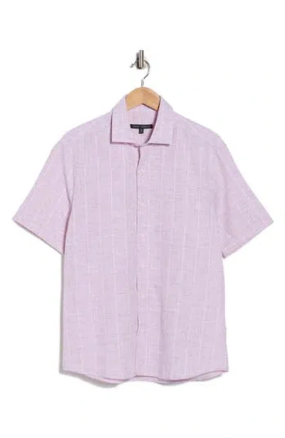 Robert Barakett Maderio Short Sleeve Woven Shirt In Black