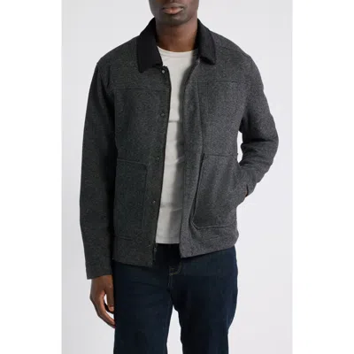 Robert Barakett Mason Full Zip Jacket In Gray