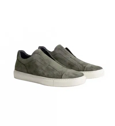 Robert Barakett Men's Catro Suede Sneaker In Olive In Gray