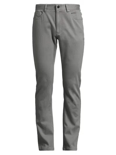 Robert Barakett Men's Linear 5-pocket Pants In Gray