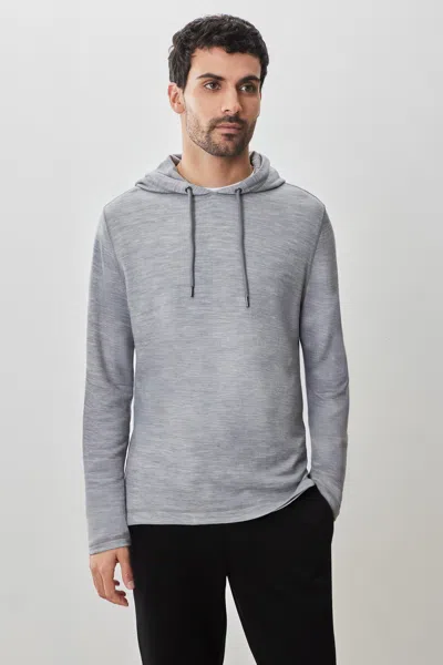 Robert Barakett Mesa Overlock Hoodie In Grey