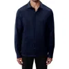 Robert Barakett Milo Knit Button-up Shirt In Blue