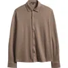 Robert Barakett Milo Knit Button-up Shirt In Neutral