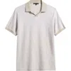 Robert Barakett Mission Hill Ombré Johnny Collar Polo In Cream