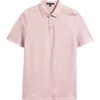 Robert Barakett Modesto Race Stripe Cotton Polo In Light Pink