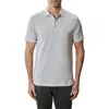Robert Barakett Modesto Race Stripe Cotton Polo In Sand