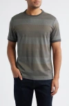 Robert Barakett Morning Lake Short Sleeve Crewneck T-shirt In Gray