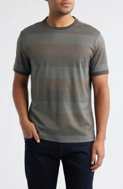 Robert Barakett Morning Lake Short Sleeve Crewneck T-shirt In Gray