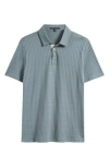 Robert Barakett Mozart Jacquard Polo In Green