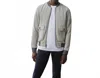 Robert Barakett Nanton Bomber Jacket In Off White In Gray