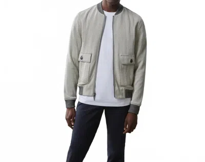 Robert Barakett Nanton Bomber Jacket In Off White In Gray