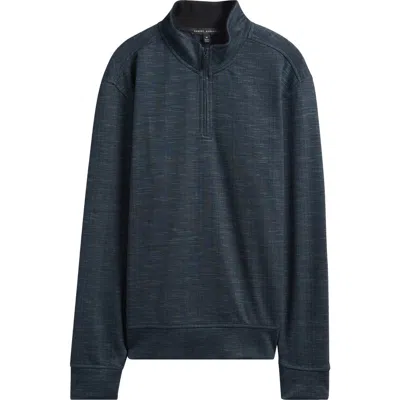 Robert Barakett Nash Quarter Zip Pullover In Blue
