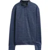 Robert Barakett Nash Quarter Zip Pullover In Blue