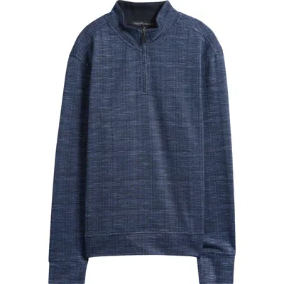 Robert Barakett Nash Quarter Zip Pullover In Blue