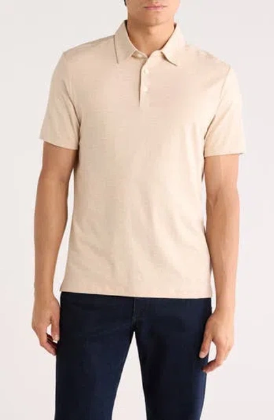 Robert Barakett Nathaniel Short Sleeve Polo In Neutral