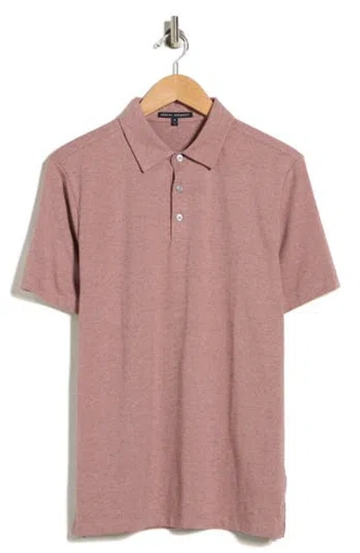 Robert Barakett Nathaniel Short Sleeve Polo In Pink