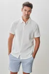 Robert Barakett Newman Short Sleeve Knit Shirt In White