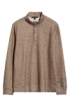 Robert Barakett Nomi Quarter Zip Pullover In Brown
