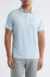 Robert Barakett Northpark Cotton Blend Polo In Blue