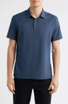 Robert Barakett Northpark Cotton Blend Polo In Blue