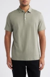 Robert Barakett Northpark Cotton Blend Polo In Gray
