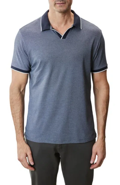Robert Barakett Northpark Johnny Collar Polo In Navy