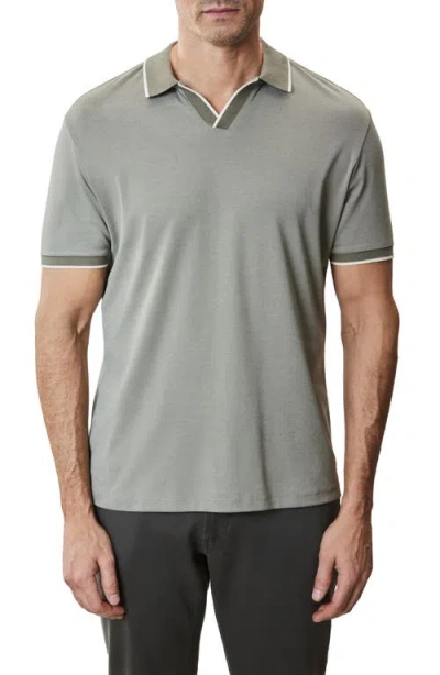 Robert Barakett Northpark Johnny Collar Polo In Olive