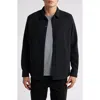 Robert Barakett Optus Double Sided Knit Overshirt In Black