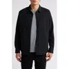 Robert Barakett Optus Double Sided Knit Overshirt In Black